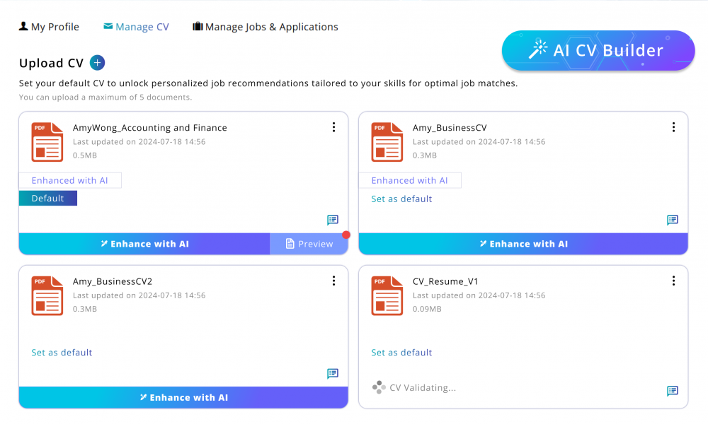 AI CV Builder 2